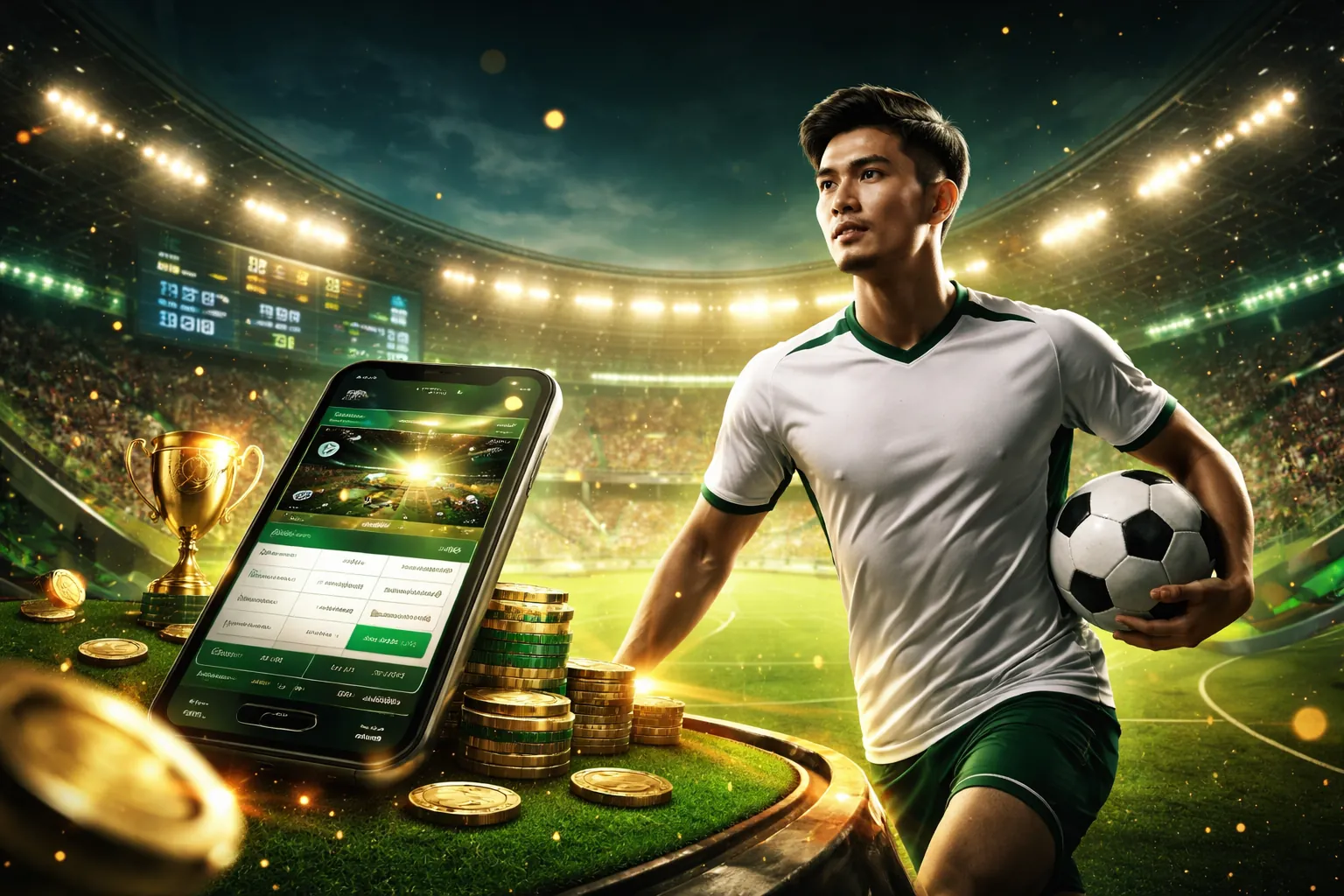 Hình ảnh chủ đạo thể hiện sự cân bằng và an toàn trong chơi game có trách nhiệm tại win 18
